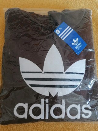 Sudadera con capucha Adidas marrón Talla L