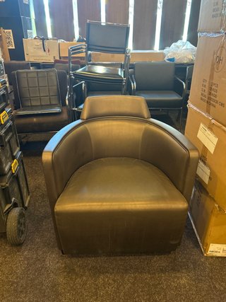 Sillón Marrón Cuero