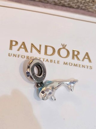 Pandora Charm Delfín Plata