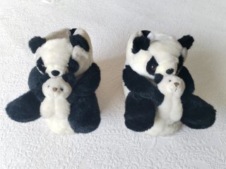 Zapatillas Pantuflas de Peluche Osos Panda