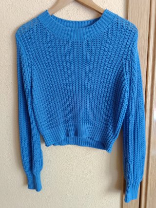 Jersey azul mujer