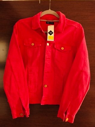 Chaqueta Vaquera Roja TEX Talla XL