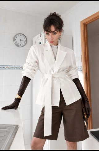 Chaqueta Mango Blanca Talla M
