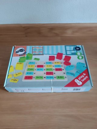 Juego de cálculo sumas y restas madera