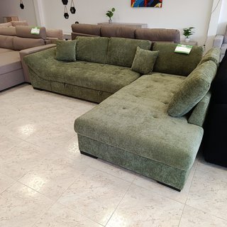 Sofá Cama Chaise Longue Verde 295cm