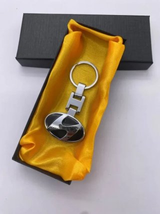 Llavero metálico logo Hyundai símbolo negro