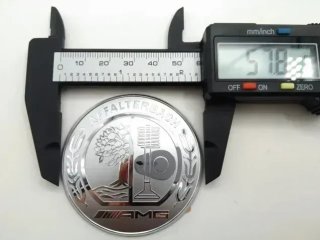Emblema volante AMG 57 mm color cromado
