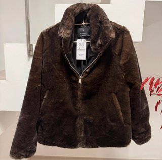 Chaqueta de pelo marrón talla XS