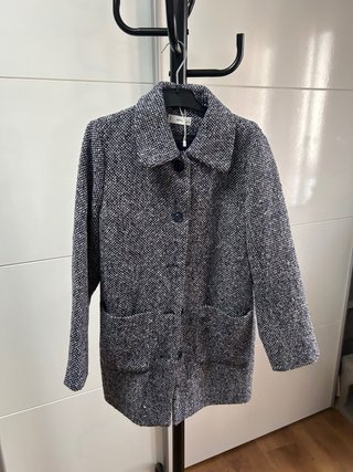 Abrigo niña Mango Azul Talla S