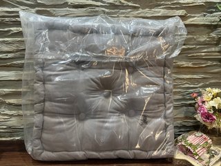 Cojín Piso Algodón Mango 50x50 Gris