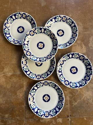 6 Platos de Postre Sargadelos