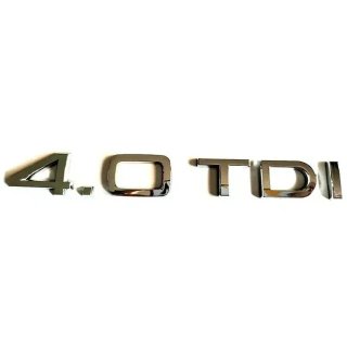 Emblema logo Audi 4.0 TDI plata