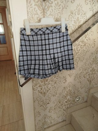 Falda pantalón Zara cuadros talla 8