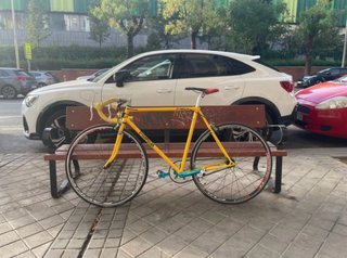 Bicicleta Urbana Single Speed Amarilla