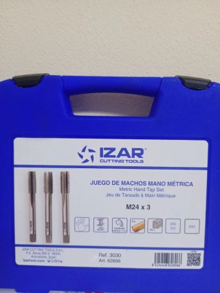Juego 3 Machos de Roscar IZAR M24 x 3 HSS