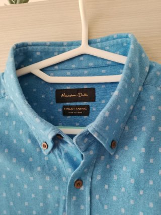 Camisa Massimo Dutti Azul Talla XL
