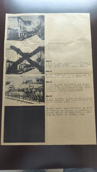Cartel Jornadas Urbanismo y Arte Ourense 1980