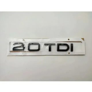Emblema logo Audi 2.0 TDI negro