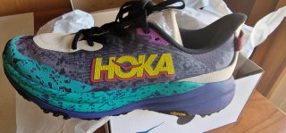 Zapatillas Hoka Morado/Verde Talla 44