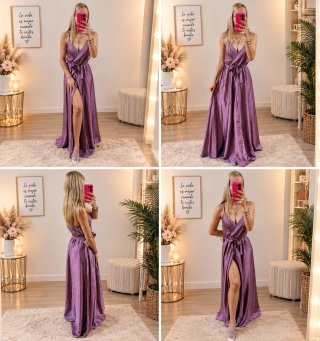 Vestido largo morado para evento Desde s hasta L