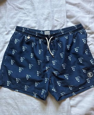 Bañador Hombre Azul Estampado