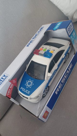 Coche de Policía de Juguete con Luces y Sonidos