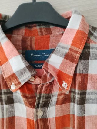 Camisa Massimo Dutti cuadros XL