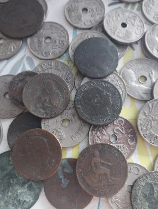 Lote de monedas antiguas españolas vendo o cambio