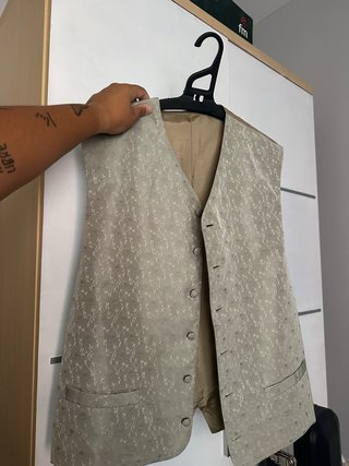 Chaleco de Boda Beige Talla M-L