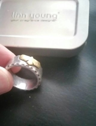 Anillo Plata 925 Águila Chapado Oro