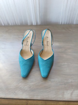 Zapatos de tacón Rosario Berrocal azul/turquesa