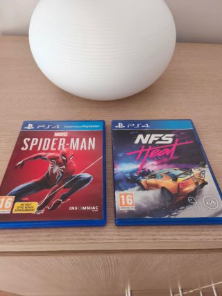 Juegos PS4 Spider-Man y NFS Heat