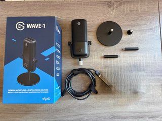 Micrófono Elgato Wave:1 + extensores altura