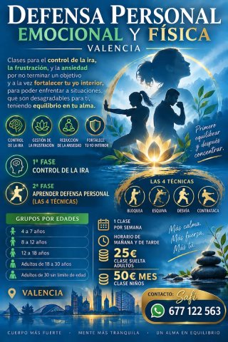 Clases de Defensa personal física y emocional