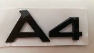 Emblema logo trasero Audi A4 negro