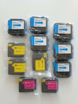 11 Cartuchos Tinta Pelikan Brother MFC-240C