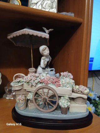 Figura Lladró El Puesto de Flores