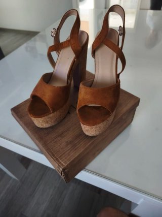 Sandalias de Plataforma Marrones