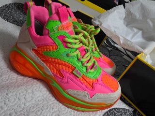 Zapatillas Buffalo plataforma multicolor T39