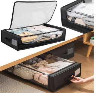 2 Cajas de Almacenamiento con ruedas Bajo Cama