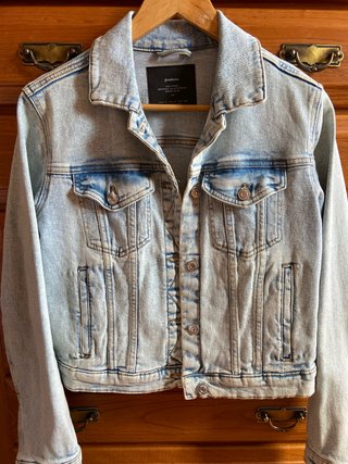 Chaqueta Vaquera Stradivarius Azul Claro