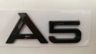 Emblema logo trasero Audi A5 negro