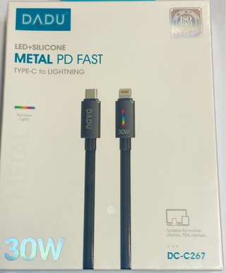 Cable DADU Tipo C a Lightning 30W