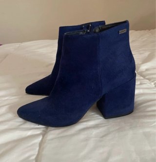 Botines Azules de Tacón