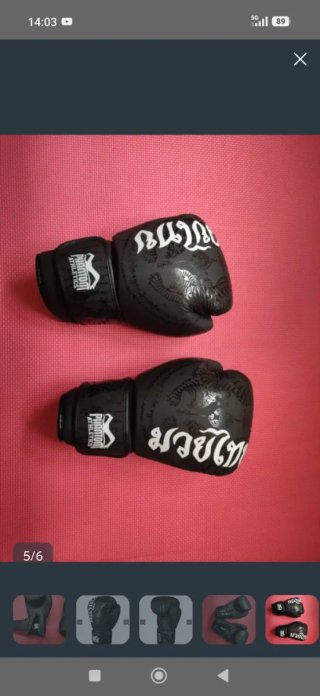 Guantes Muay Thai Phantom Athletics Negros