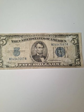 Antiguo billete Certificate 1934 .