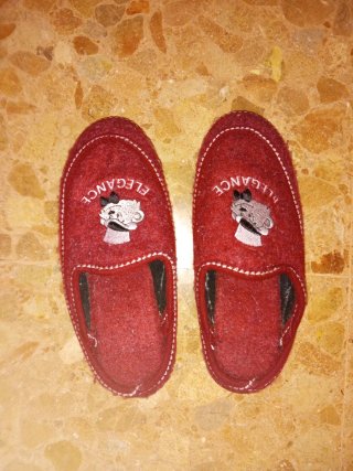 Zapatillas de estar por casa rojas