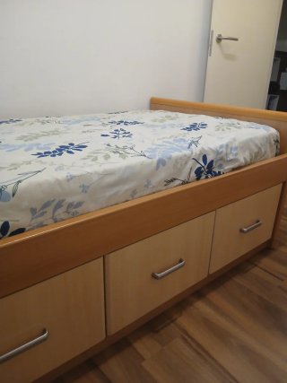 Cama juvenil con cajones