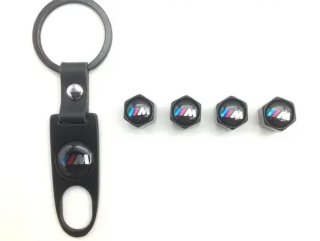 Tapones válvulas ruedas + llavero BMW M