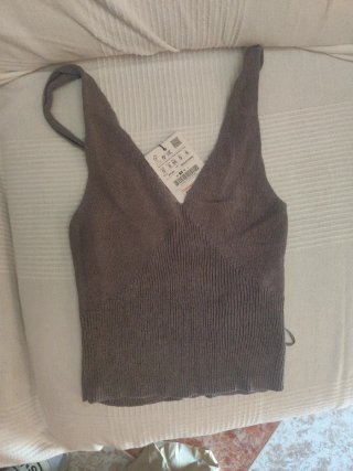 Top de tirantes gris Pull&Bear